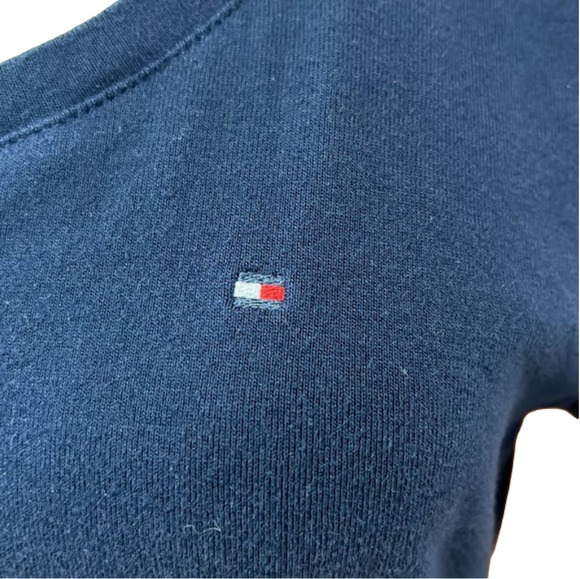Tommy Hilfiger Navy Blue Crewneck Short Sleeve T-Shirt Large - Picture 2 of 4